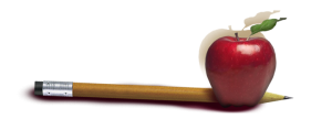 apple and pencil
